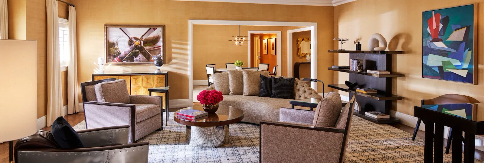 Bungalow 3A Living Room at The Beverly Hills Hotel, Los Angeles