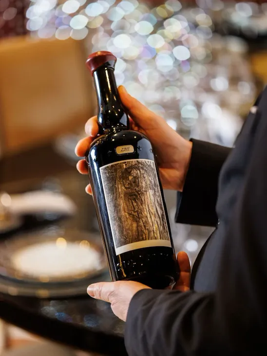 One of our bottle of world great wines at Tavolo Cristallo