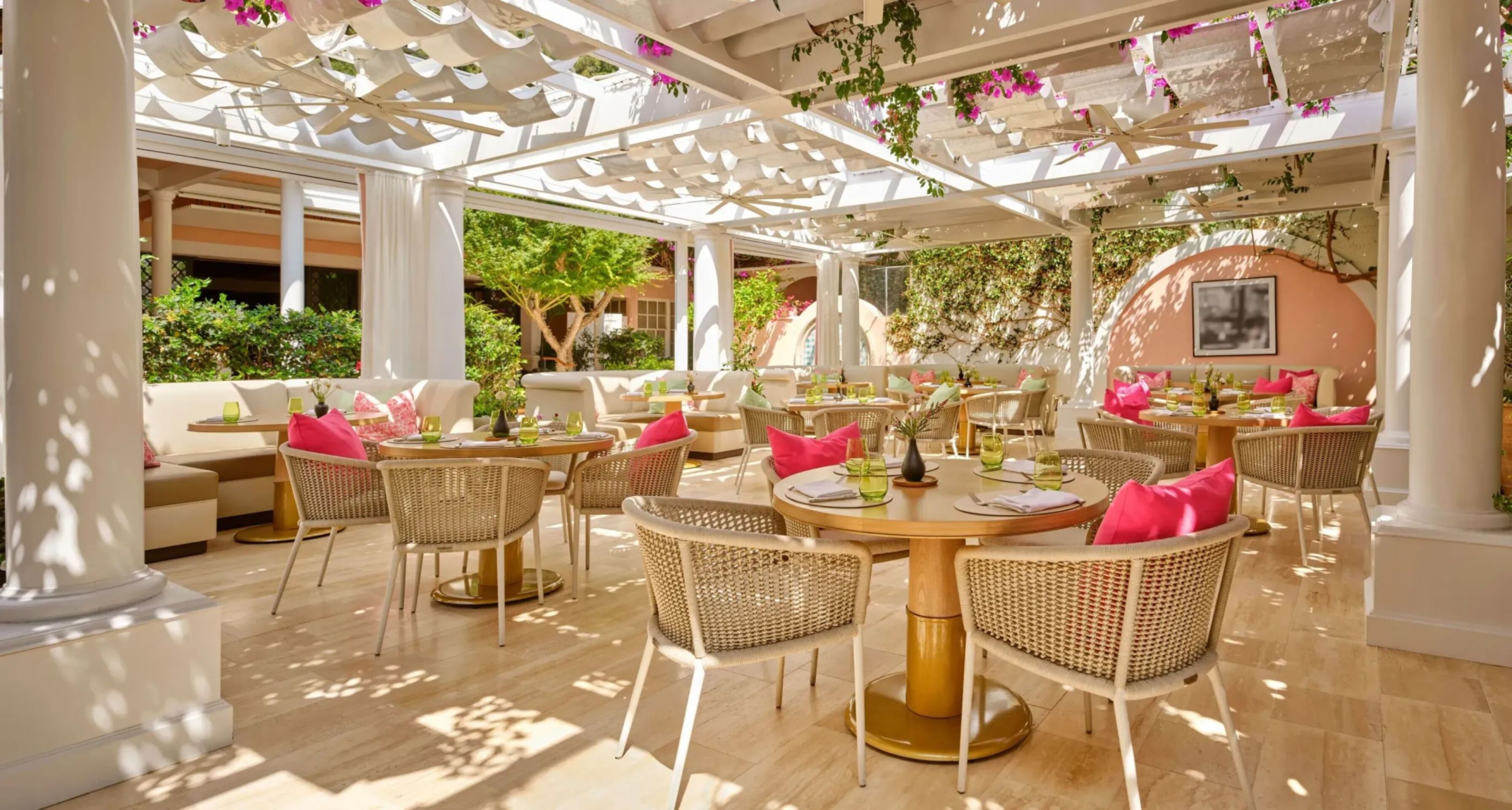 The Restaurant at Hotel Bel-Air full view wide shot