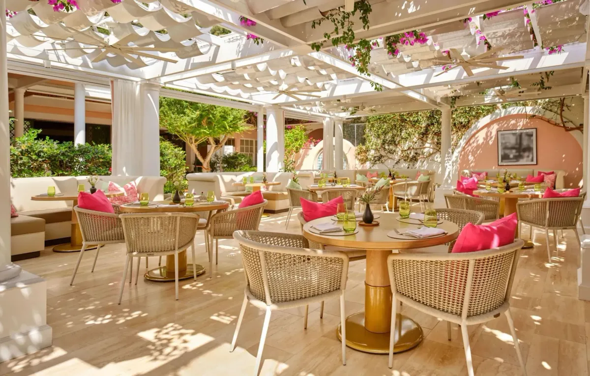 The Restaurant at Hotel Bel-Air full view wide shot