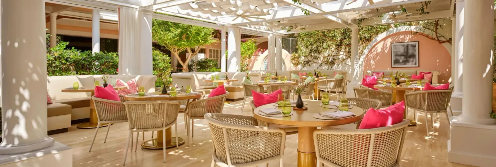 The Restaurant at Hotel Bel-Air full view wide shot