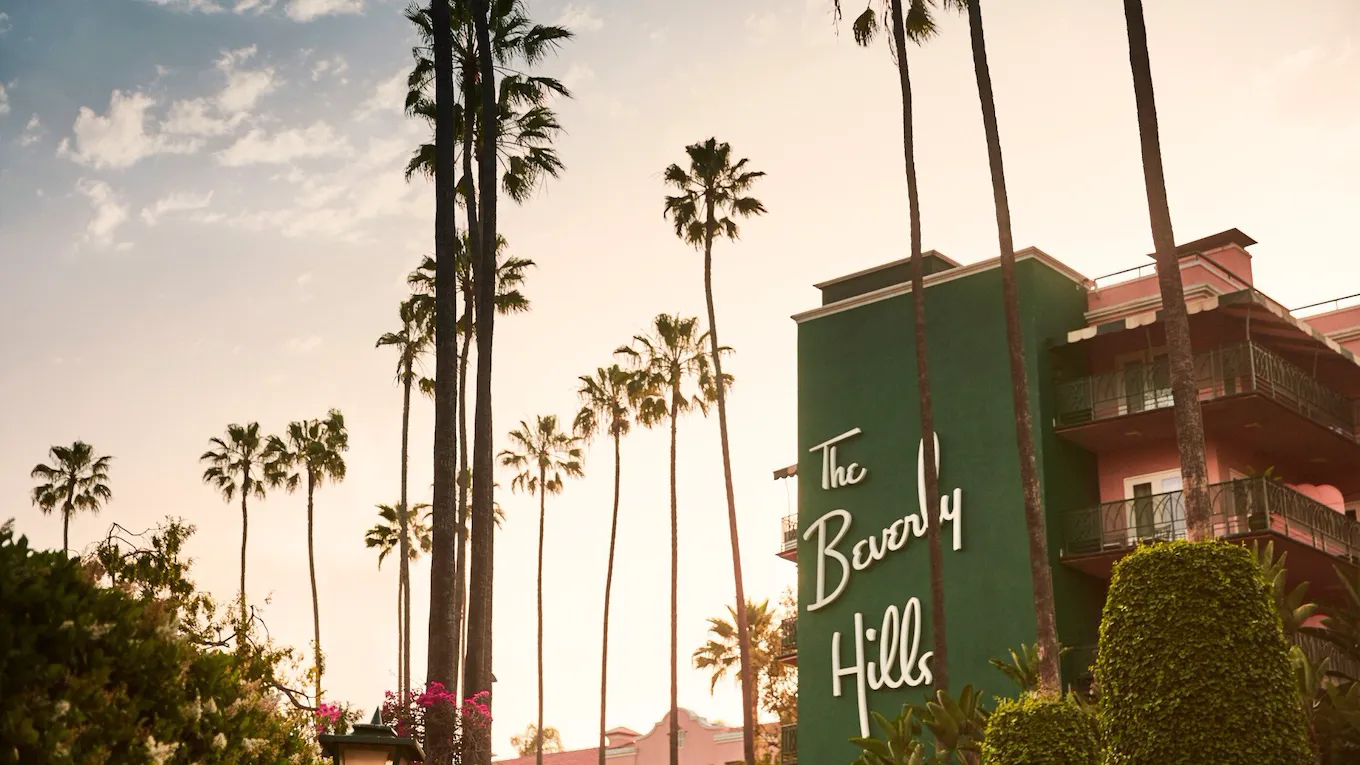 Exterior at The Beverly Hills Hotel, Los Angeles
