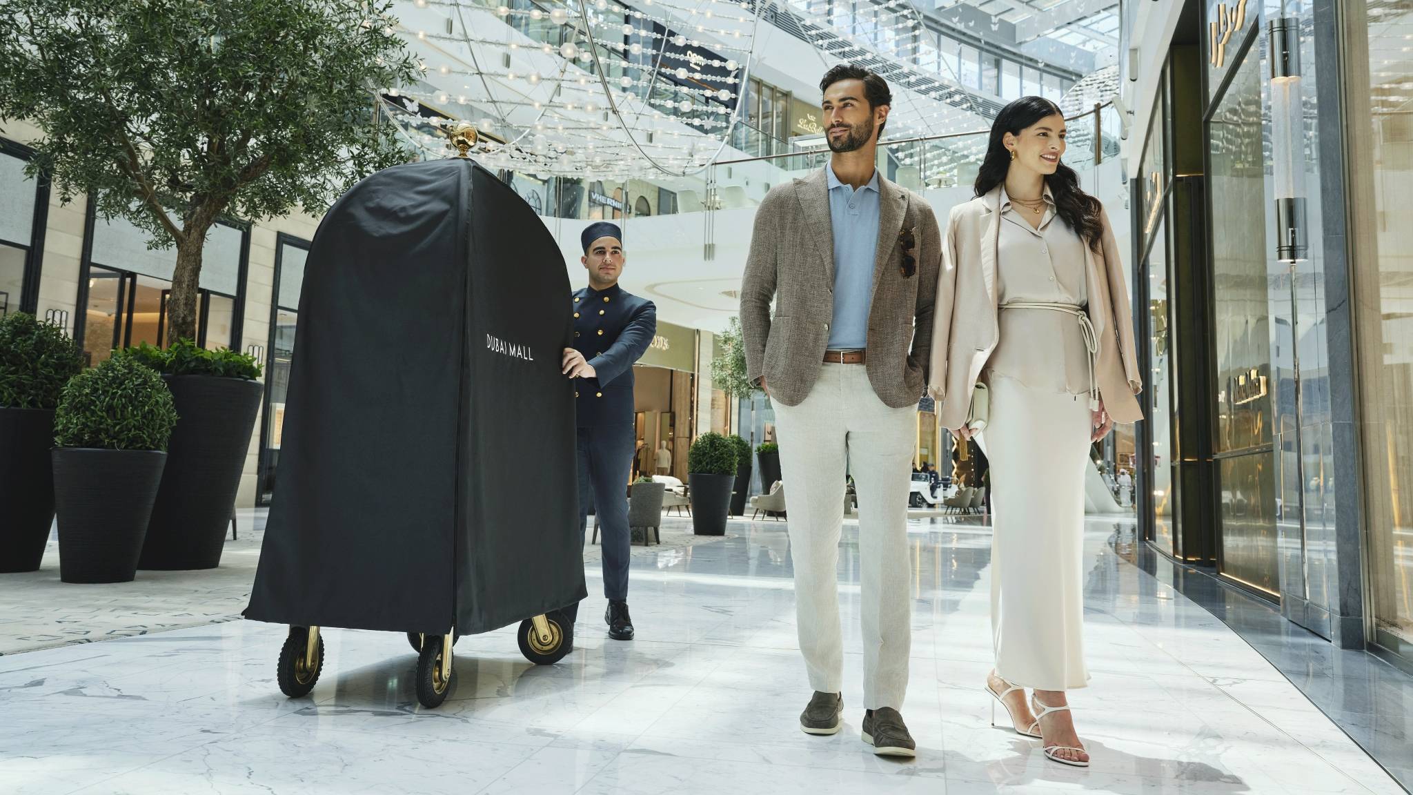 A couple in Dubai Mall