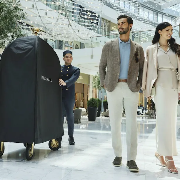 A couple in Dubai Mall