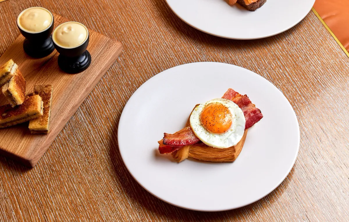 The Grill by Tom Booton Sugar pit bacon at The Dorchester.