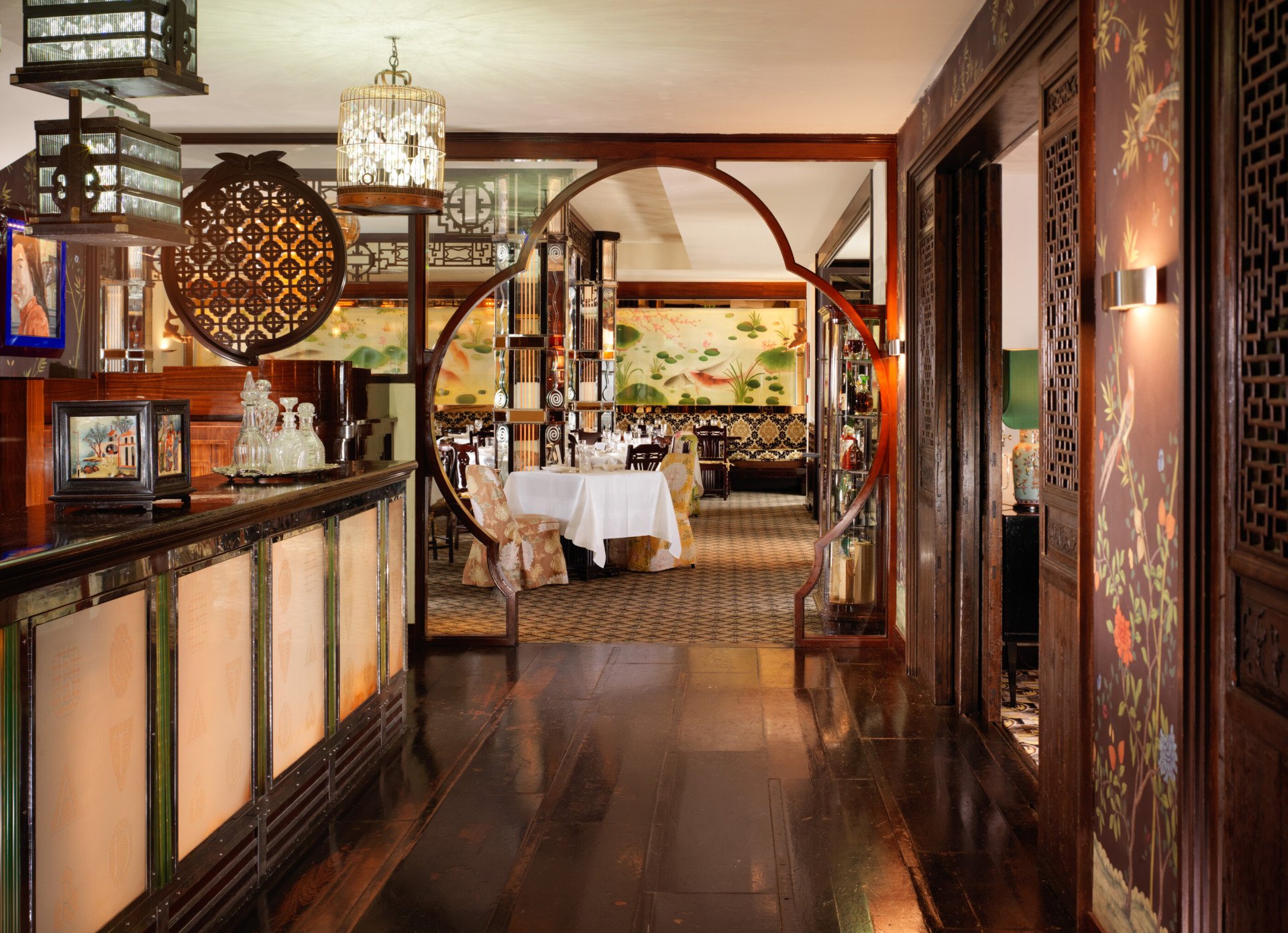 China Tang at The Dorchester looking into restaurant