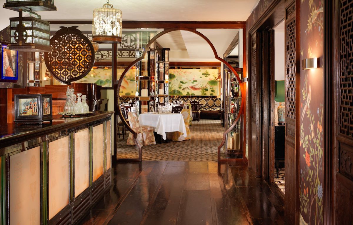 China Tang at The Dorchester looking into restaurant