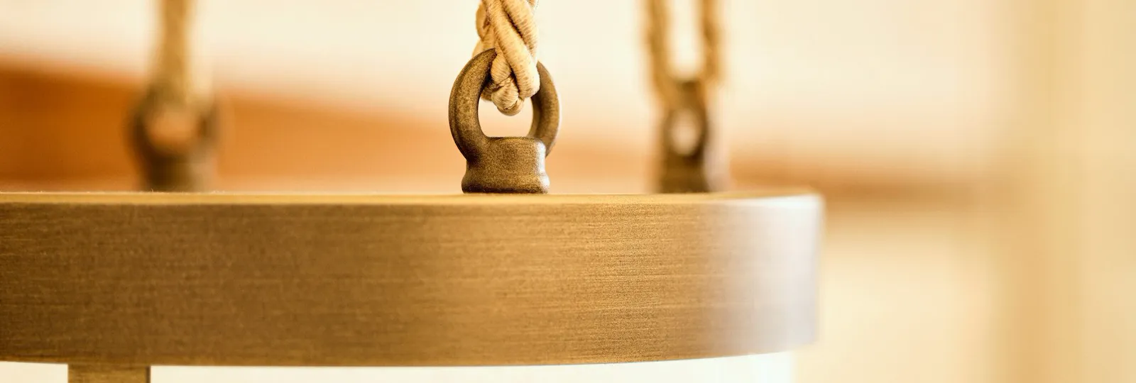 Detail of lit lamp inside Classic Suite with View at Hotel Eden, Rome