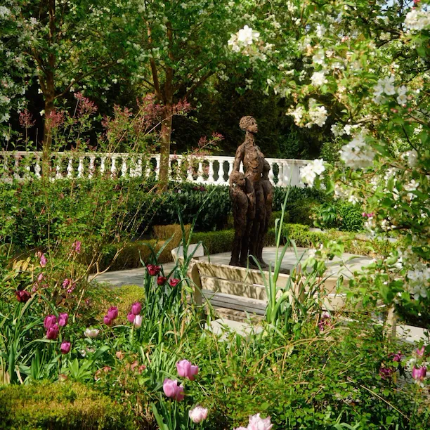 Springtime at Coworth Park with beautiful blooms and blossoms