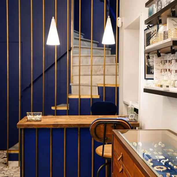 Interior of shop with vintage furniture