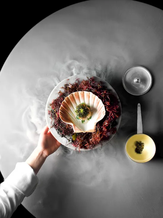 Alain Ducasse At The Dorchester Summer Menu - Scallops