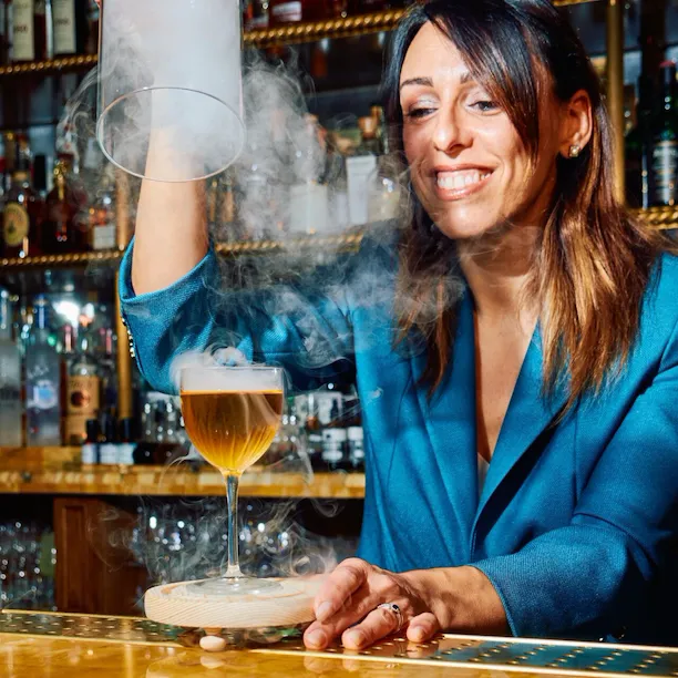 Lucia Montanelli at the Vesper Bar at The Dorchester