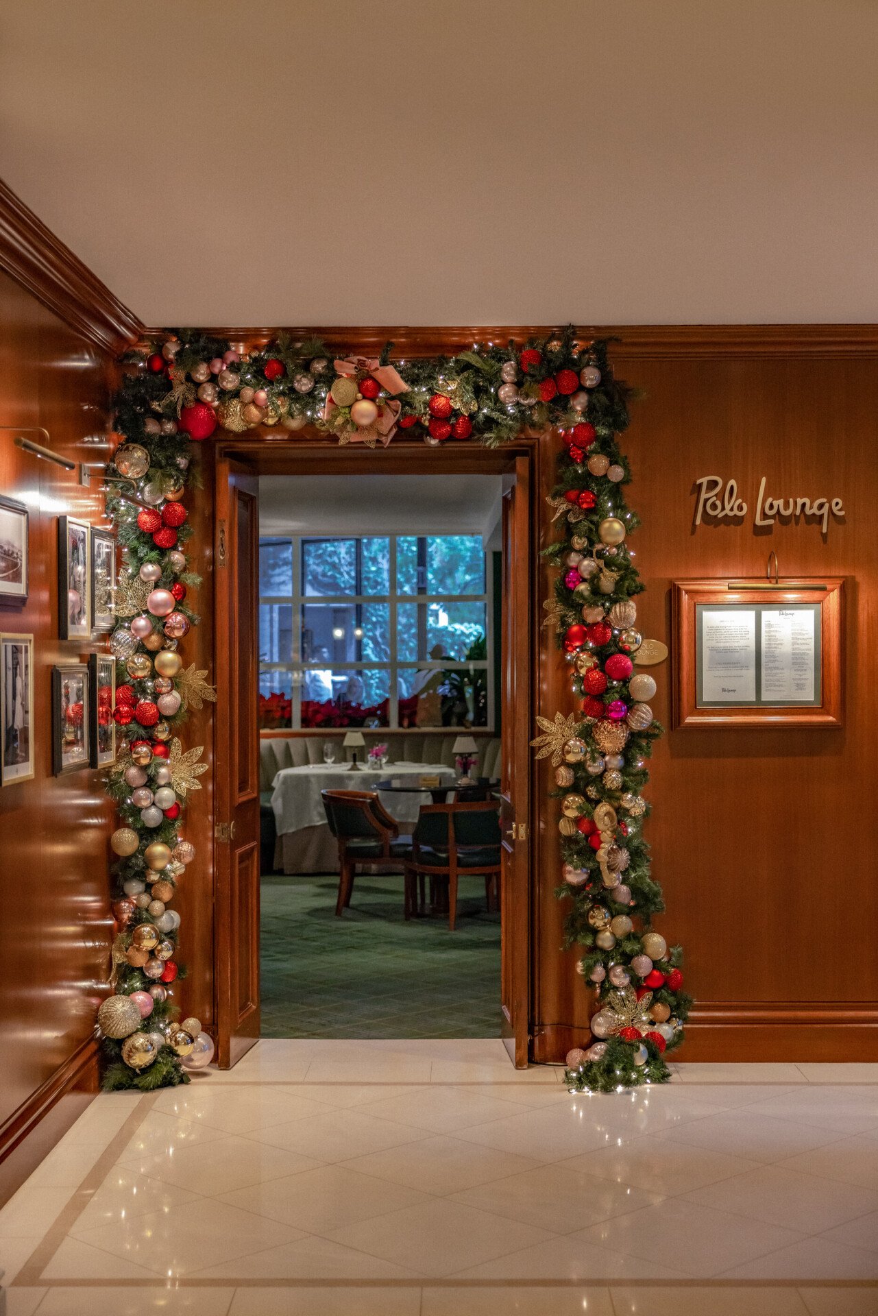 Holiday Decor at Polo Lounge