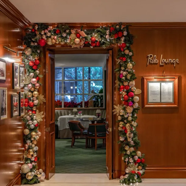 Holiday Decor at Polo Lounge