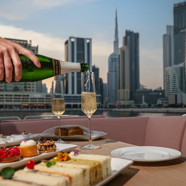 The afternoon tea offering in the Lana boat