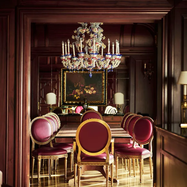 Presidential Suite dining room and the beautiful table with chairs