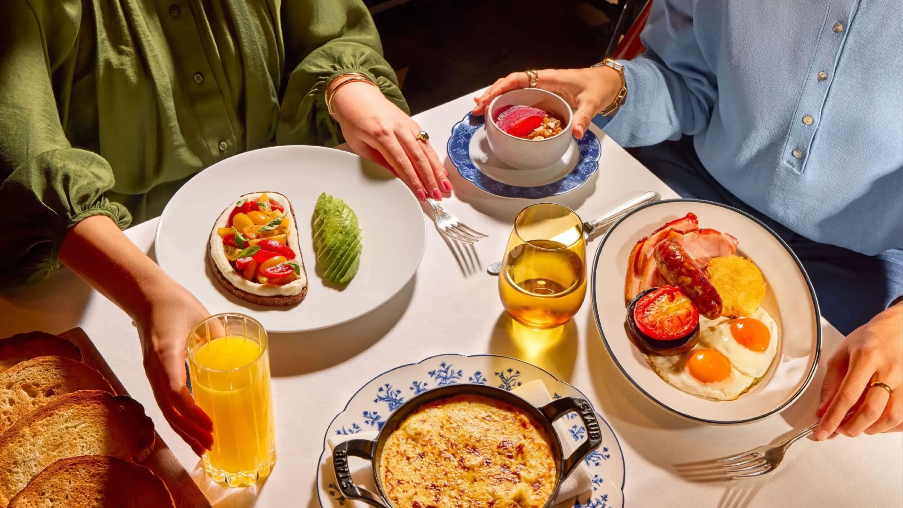 Breakfast hero dishes at The Grill at The Dorchester 