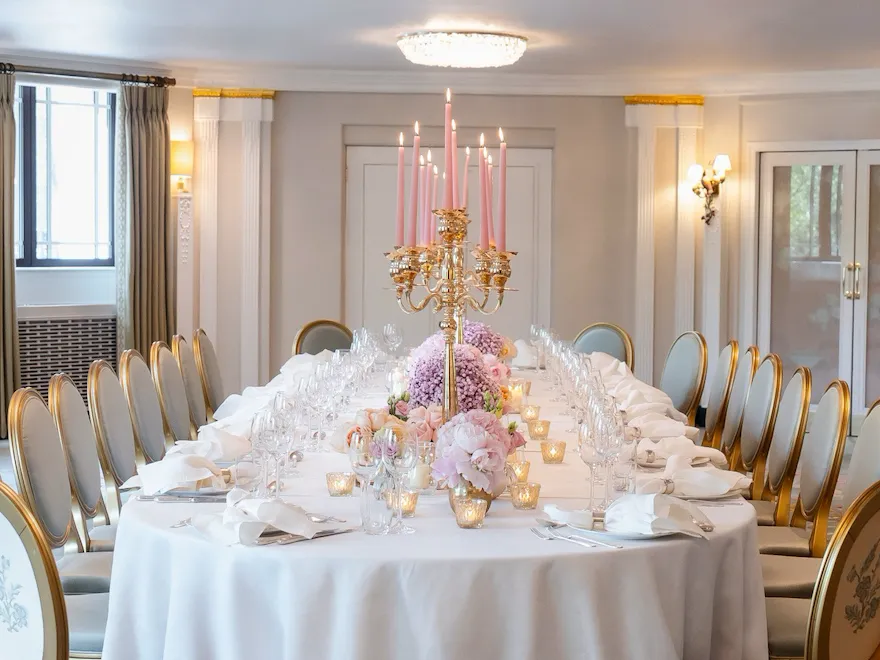 Park Suite Left at the Dorchester set up for a wedding