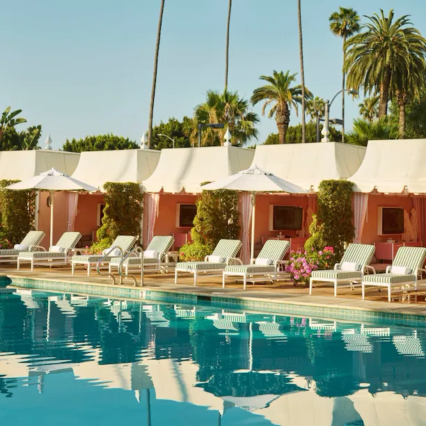 Being poolside at The Beverly Hills Hotel