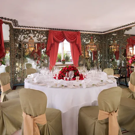 The Dorchester Penthouse & Pavilion set for dinner