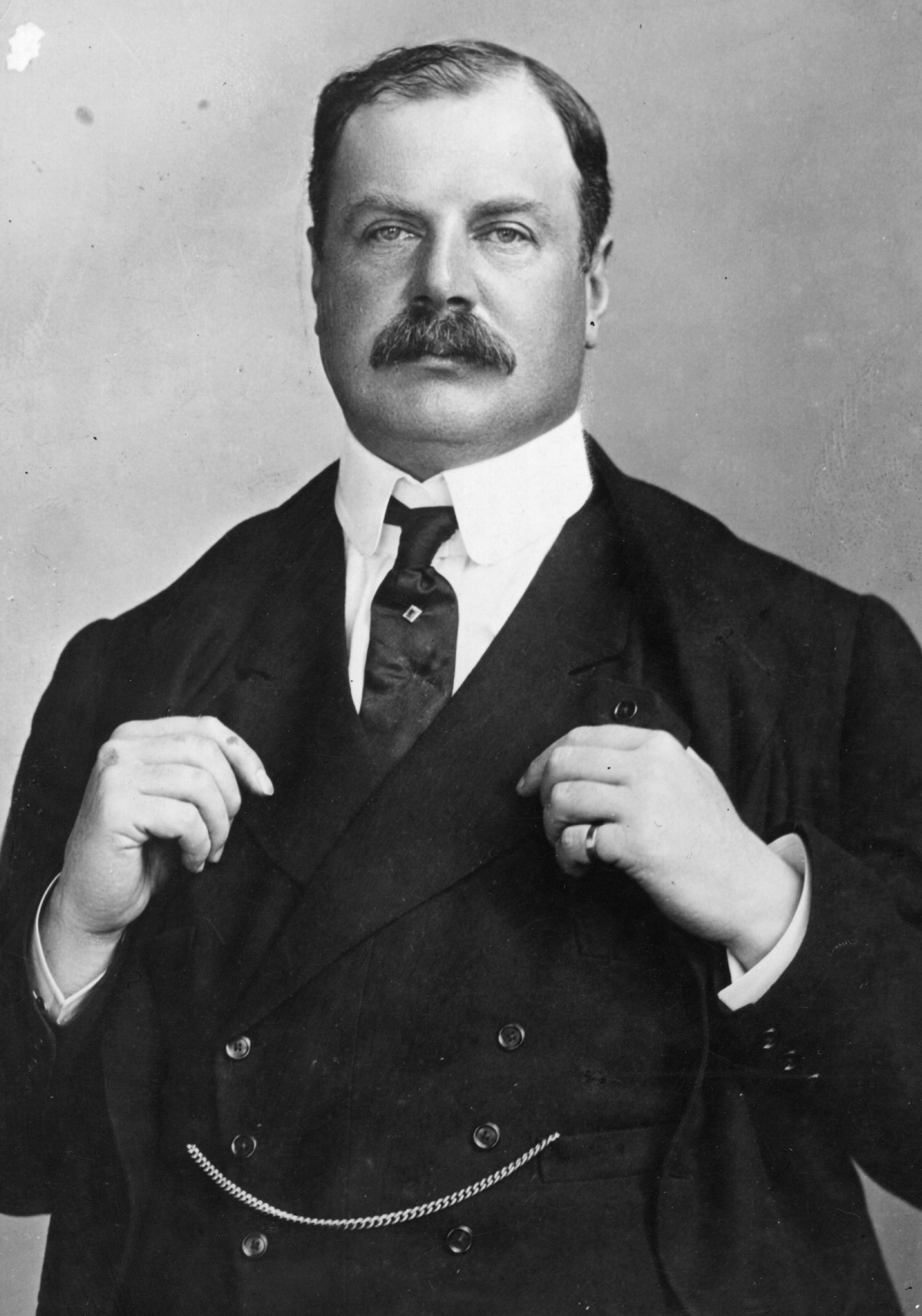 Black and white image of Lord Stanley