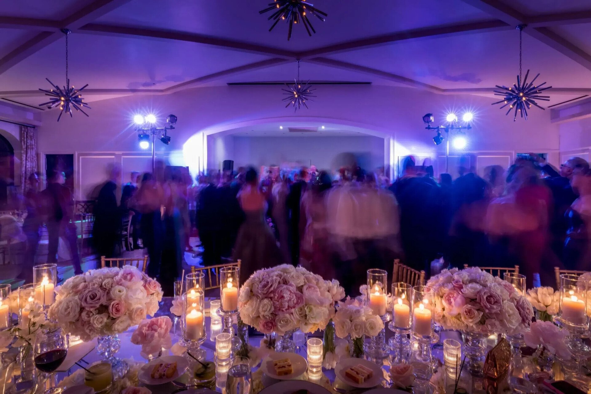 Hotel Bel-Air evening reception guests on dance floor