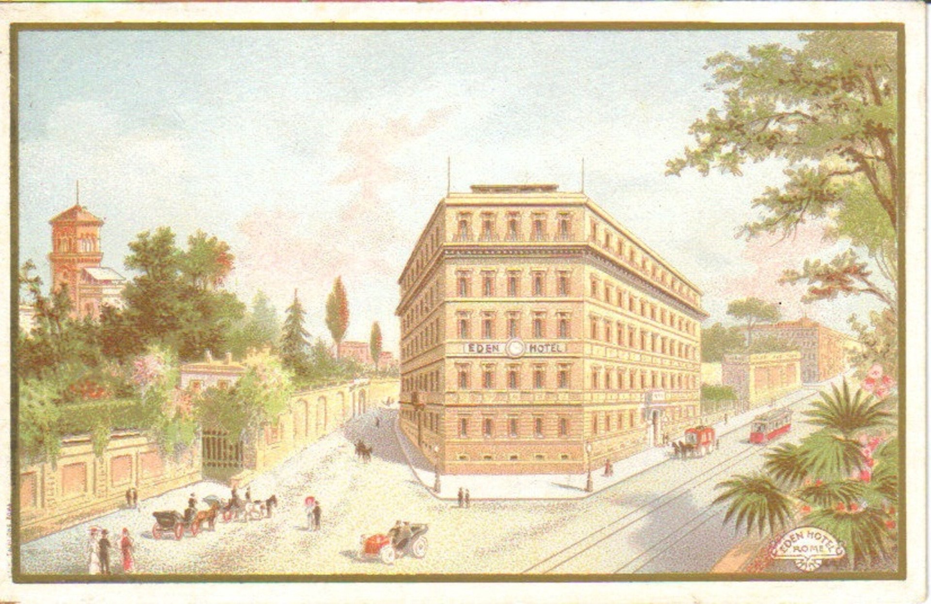 Postcard of early 1900 of Hotel Eden 