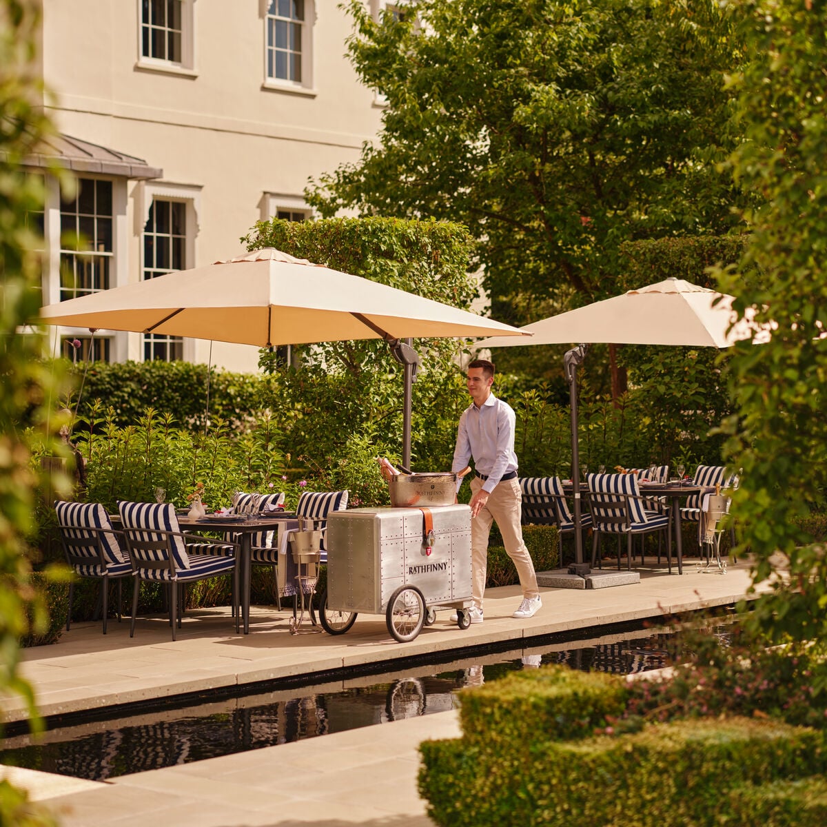 Coworth Park TIDE Summer Terrace Coworth Park Dorchester Collection