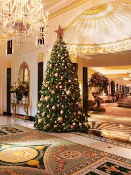 The Dorchester lobby Festive Decorations